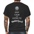 Motorhead Keep Calm Mens Back Print T-shirt