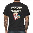 Movie Night Pop Corn Tickets Cinema Coming Soon Mens Back Print T-shirt