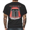 Mustang Boss 69 Red Mens Back Print T-shirt