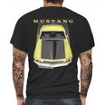 Mustang Boss 69 Yellow Mens Back Print T-shirt