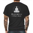 Namastay 6 Feet Away Social Distancing Fun Gift Mens Back Print T-shirt