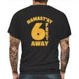 Namastay Social Distancing Gift Mens Back Print T-shirt