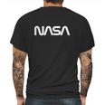 Nasa Worm Mens Back Print T-shirt