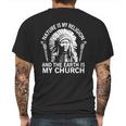 Nature-Is-My-Religion-And-The-Earth-Is-My-Church Shirt Mens Back Print T-shirt