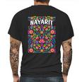 Nayarit Flores Mexicanas Mens Back Print T-shirt