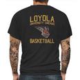 Ncaa Faded Retro Basketball Team Color Mens Back Print T-shirt