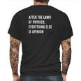 Neil Degrasse Tyson The Laws Of Physics Mens Back Print T-shirt