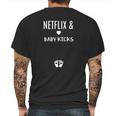 Netflix And Baby Kicks Mens Back Print T-shirt