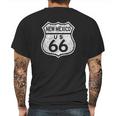 New Mexico Historic Route 66 Distressed Graphic Mens Back Print T-shirt