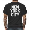 New York City Retro Vintage Big Print Mens Back Print T-shirt