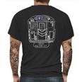 New York City Subway Queens E Train Mens Back Print T-shirt