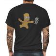 Nirvana Bart Simpson Mens Back Print T-shirt