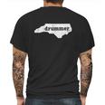 North Carolina DrummerShirt Mens Back Print T-shirt