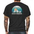 North Carolina State Retro Vintage Mens Back Print T-shirt