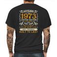 November 1973 49 Years Old 49Th Birthday Gifts Mens Back Print T-shirt