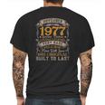 November 1977 Vintage 44Th Birthday Classic 44 Years Old Mens Back Print T-shirt