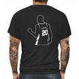 Official Gracias Manu Ginobili 20 Shirt Mens Back Print T-shirt