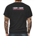 Old Glory Funny I Know I Know License Registration Sapphire Blue Mens Back Print T-shirt