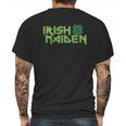 Old Glory St Patricks Day Irish Maiden Juniors Mens Back Print T-shirt