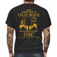 Old Man- Graduated From Gsc- Glassboro State College Mens Back Print T-shirt