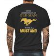 Old-Man-Mustang-Abc Mens Back Print T-shirt