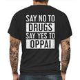 Oppai Anime Tiddies Quote Mens Back Print T-shirt