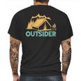 Outsider Hiking Tent Adventure T- Mens Back Print T-shirt