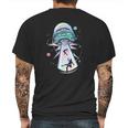 Pastel Goth Alien Abduction Aesthetic Spaceship Nu Goth Mens Back Print T-shirt