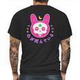 Pastel Goth Kawaii Bunny Skull Japanese Witchy Aesthetic Mens Back Print T-shirt