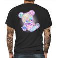 Pastel Kawaii Cute Goth Punk Teddy Bear Mens Back Print T-shirt