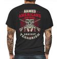 Patriot Against Terrorism GiftMens Back Print T-shirt