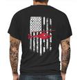 Patriotic Helicopter Flag Helicopter Pilot Gifts Mens Back Print T-shirt