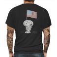 Peanuts Snoopy Astronaut American Flag 1St Step On The Moon Shirt Mens Back Print T-shirt