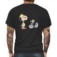 Peanuts Snoopy Woodstock Easter Egg Mens Back Print T-shirt