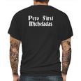 Pero First Micheladas Graphic Chicana Mens Back Print T-shirt