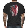 Peterbilt Logo Red Design Usa Flag American Independence Day Truck Fans Patriots Shirts Mens Back Print T-shirt