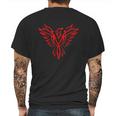 Phoenix Rising Fire Bird Mens Back Print T-shirt