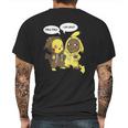 Pikachu Pika Pika I Am Groot Mens Back Print T-shirt