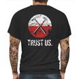 Pink Floyd Trust Us Worn Mens Back Print T-shirt