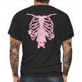 Pink Ribs Bat Pastel Goth Halloween Kawaii Skeleton Witch Mens Back Print T-shirt