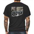 Pit Boss Casino Gambling Blackjack Mens Back Print T-shirt