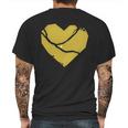 Pittsburgh Steel City Broken Heart Mens Back Print T-shirt