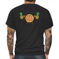 Pizza Lifting Pineapple Funny Food Snatch Squat Barbell Mens Back Print T-shirt