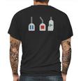 Play Stop Pause Pedals Mens Back Print T-shirt