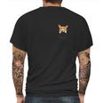 Pocket Welsh Corgi Cute Puppy Face Dog Lover Pet Owner Gift Mens Back Print T-shirt