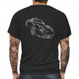 Porsche Boxster Mens Back Print T-shirt