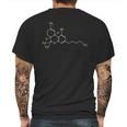 Pot Molecule Thc Marijuana Stoner Gift Mens Back Print T-shirt