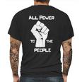 All Power To The People Panthers Party Civil Rights Graphic Design Printed Casual Daily Basic Mens Back Print T-shirt