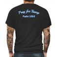 Pray For Trump Psalm 1098 By Scarebaby Mens Back Print T-shirt