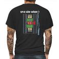 Price Is Right Spin The Wheel Long Sleeve Mens Back Print T-shirt